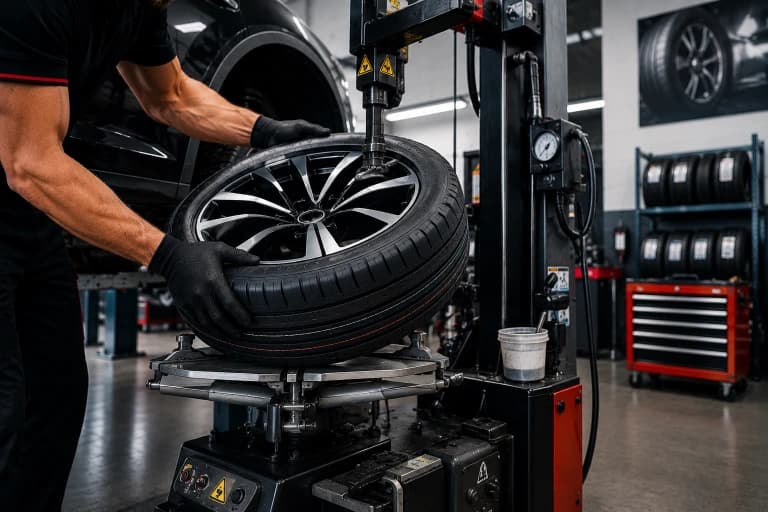 Same day mobile tire fitting — premium and budget brands
