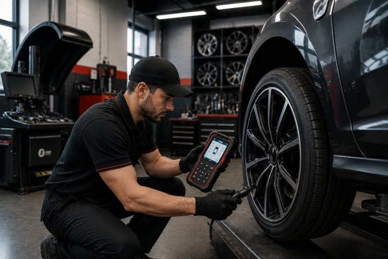 TPMS sensor reset and reprogramming mobile service